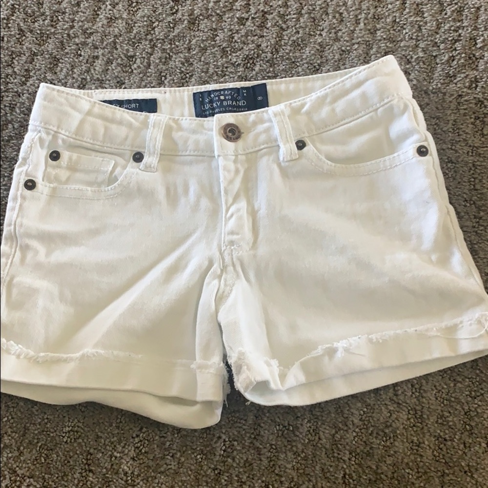 Lucky Brand Girls White shorts